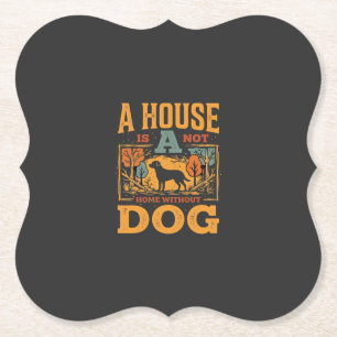 Dessous-de-verre En Papier Maison de chien maison vintage