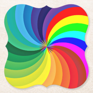 Dessous-de-verre En Papier Mandala-46556 couleur arc-en-ciel