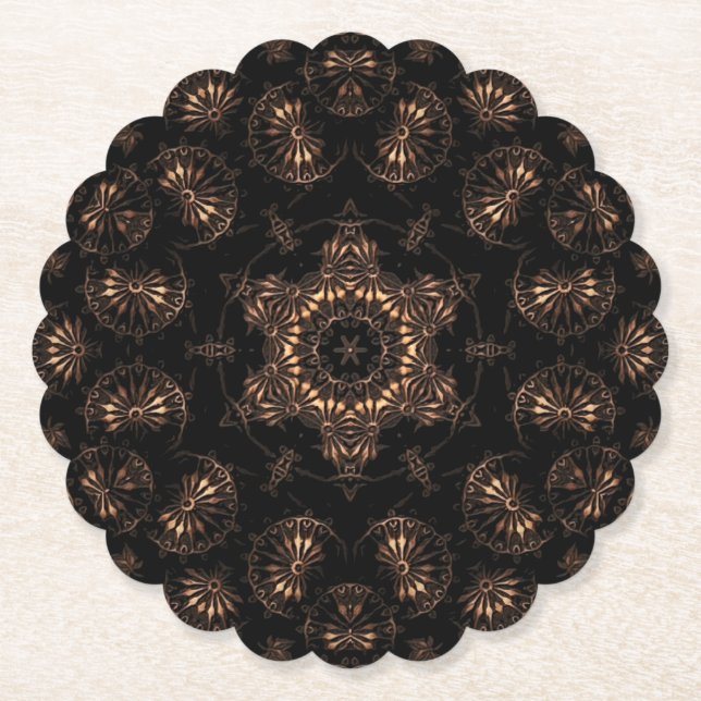 Dessous-de-verre En Papier Mandala de l'âge de bronze  (Devant)