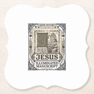 Dessous-de-verre En Papier Manuscrit de Jésus Foi chrétienne vintage Jésus