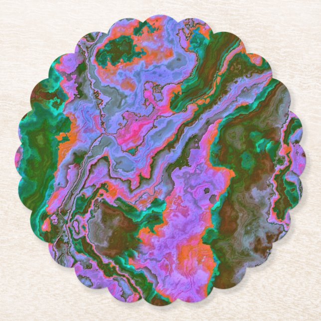 Dessous-de-verre En Papier Marbre aigre (Devant)