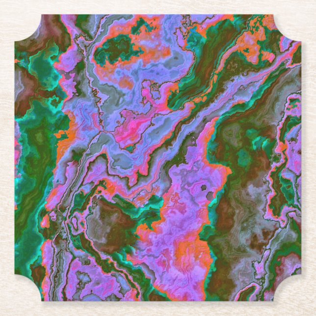 Dessous-de-verre En Papier Marbre aigre (Devant)