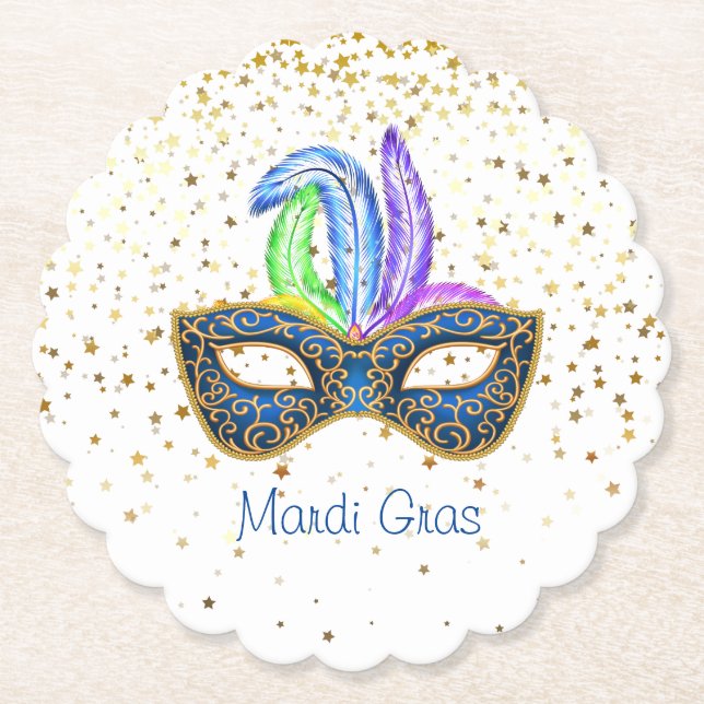 Dessous-de-verre En Papier Mardi Gras (Devant)