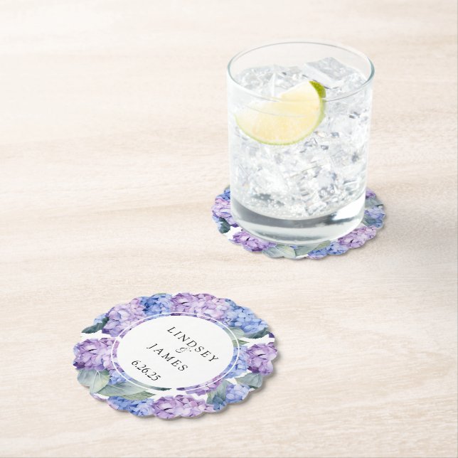 Dessous-de-verre En Papier Mariage (En situation)