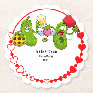 Dessous-de-verre En Papier Mariage de basket-ball