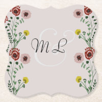 Mariage Floral Brodé Moderne Vintage