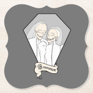 Dessous-de-verre En Papier Mariées squelettes