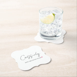 Dessous-de-verre En Papier Meilleur Monogramme jamais enregistré par grand mè