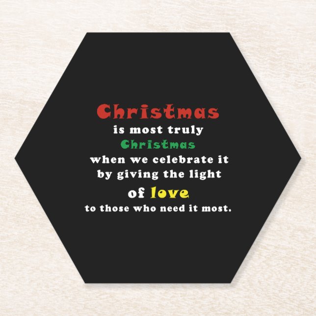 Dessous-de-verre En Papier Meilleure soumission Noël (Devant)