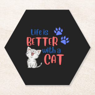 Dessous-de-verre En Papier Meow Swag - PetFashionista