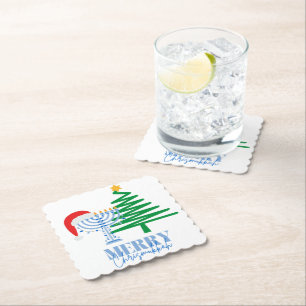 Dessous-de-verre En Papier Merry Chrismukkah Dessous de verre de papier décor