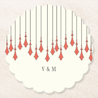 Dessous-de-verre En Papier Midnight Autumn Wedding