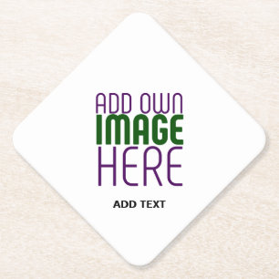 DESSOUS-DE-VERRE EN PAPIER MODÈLE DE TEXTE D'IMAGE BLANCHE SIMPLE MODERNE