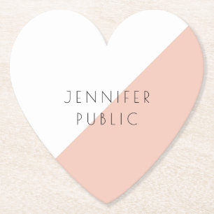 Dessous-de-verre En Papier Modèle simple et élégant, moderne et tendance