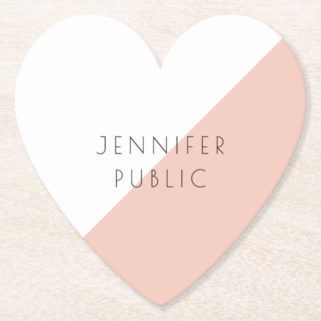 Dessous-de-verre En Papier Modèle simple et élégant, moderne et tendance (Devant)