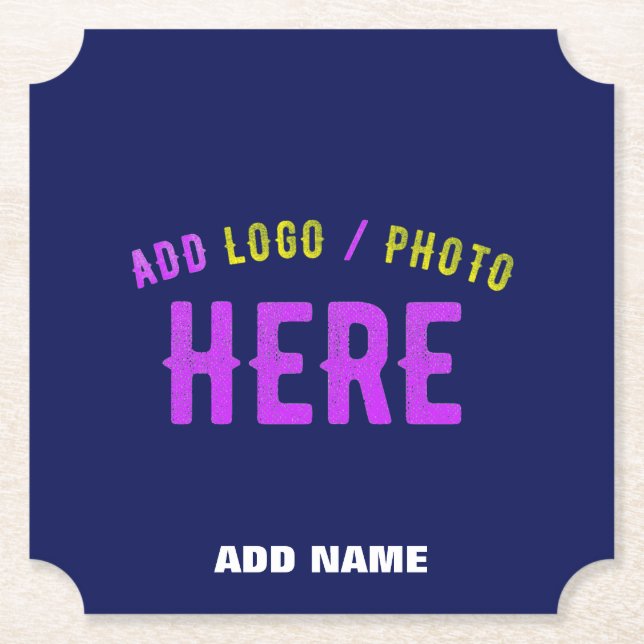 DESSOUS-DE-VERRE EN PAPIER MODERNE MODERNE ET MODERNE MARINE BLEUE VÉRIFIÉE M (Devant)