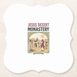 Dessous-de-verre En Papier Monastère désertique de Jésus Monastère désertique