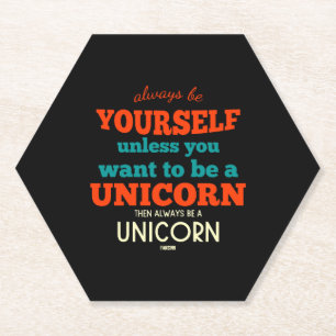 Dessous-de-verre En Papier Monicorne cheval créatures mythiques Pony Unicorn