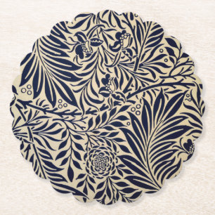 Dessous-de-verre En Papier Morris - Spray - bleu marine et neutre