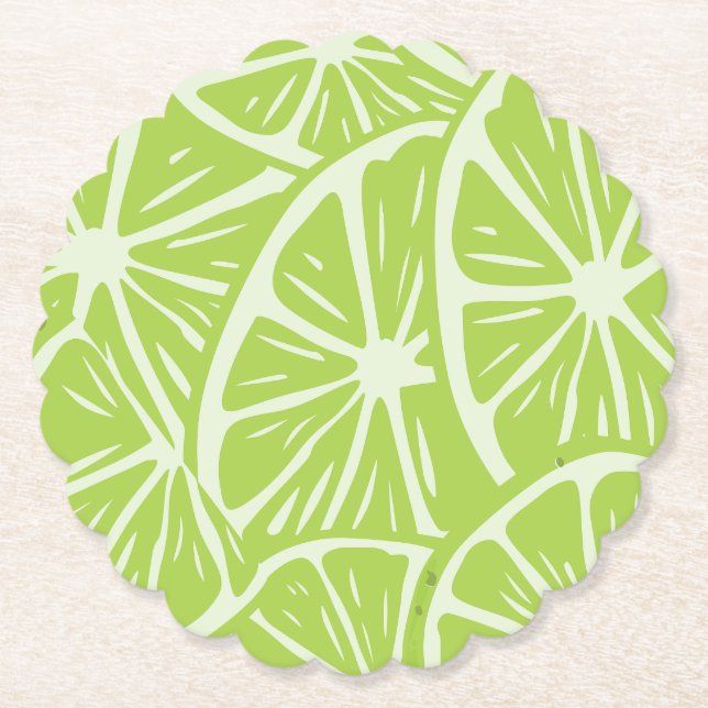 Dessous-de-verre En Papier Motif citron (Devant)