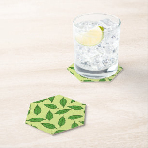 Dessous-de-verre En Papier Motif De Feuilles, Motif De Feuilles, Feuilles De 
