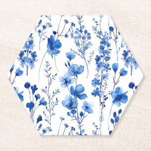 Dessous-de-verre En Papier Motif de fleurs sauvages en papier à la française