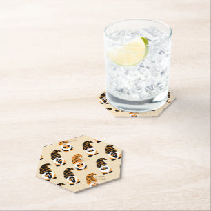 Dessous-de-verre En Papier Motif De Gnomes, Halloween Gnomes Trick Ou Treat