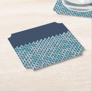 Dessous-de-verre En Papier Motif de metaball bleu