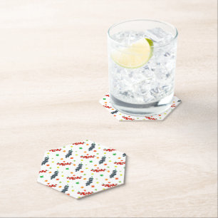 Dessous-de-verre En Papier Motif Des Berries, Berry, Blueberry, Fruit