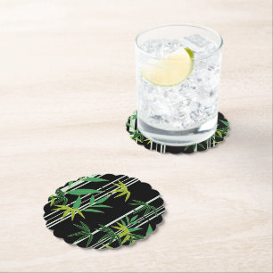 Dessous-de-verre En Papier Motif en bambou décoratif