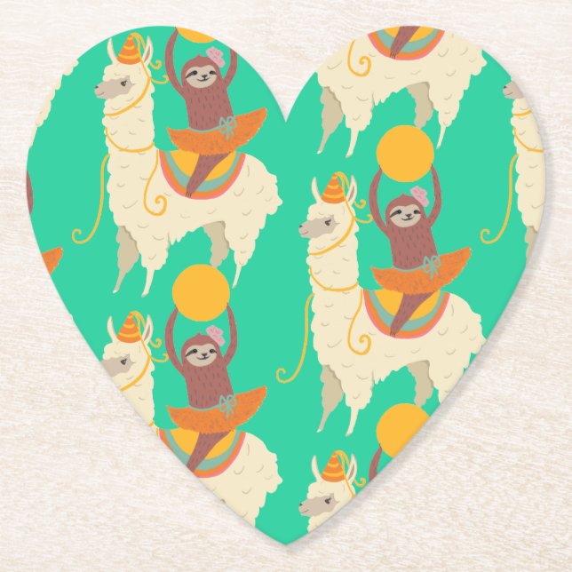 Dessous-de-verre En Papier Motif Llama (Devant)