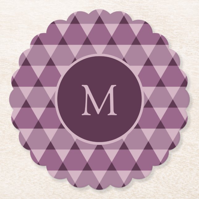 Dessous-de-verre En Papier Motif triangles (Devant)