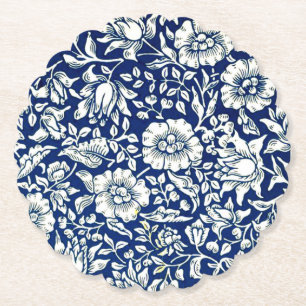 Dessous-de-verre En Papier Motif vintage Mauve Bleue
