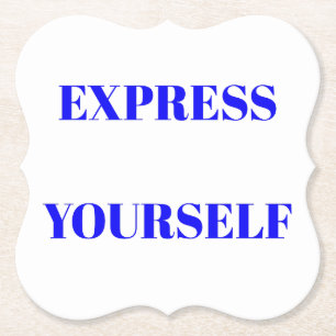 Dessous-de-verre En Papier Motivation mots idéal inspirateur design mignon