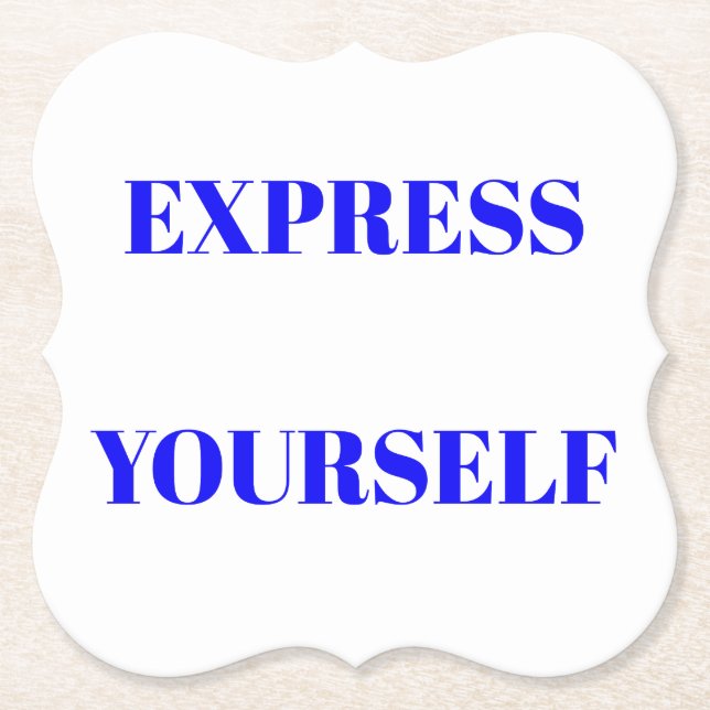 Dessous-de-verre En Papier Motivation mots idéal inspirateur design mignon (Devant)