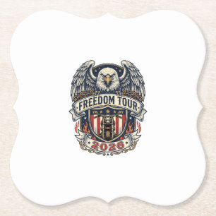 Dessous-de-verre En Papier Moto Vintage Eagle Freedom Tour 2026