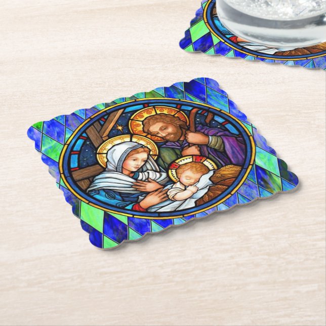 Dessous-de-verre En Papier Nativité (Incliné)