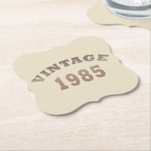 Dessous-de-verre En Papier né en 1985 vintage cadeau de 40e anniversaire