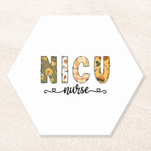 Dessous-de-verre En Papier NICU Nurse Automne Halloween pour les femmes Homme