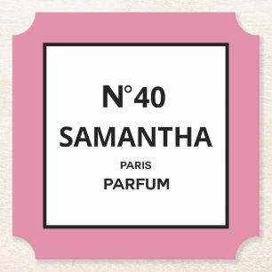 Dessous-de-verre En Papier N'IMPORTE QUELLE ANNÉE Design Bouteille de parfum