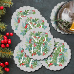 Dessous-de-verre En Papier NOEL Berries et Noël vert<br><div class="desc">Le mot NOEL parmi les feuilles d'hiver et les baies sur un arrière - plan gris (ou toute couleur),  ces dessous de verre en papier sont élégants pour toute occasion de Noël de vacances. CORRESPONDRE des articles dans notre magasin.</div>