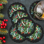 Dessous-de-verre En Papier NOEL Hiver Vacances Vacances Noir<br><div class="desc">Le mot NOEL parmi les feuilles d'hiver et les baies sur un arrière - plan noir (ou toute couleur),  ces dessous de verre en papier sont élégants pour toute occasion de Noël de vacances. CORRESPONDRE des articles dans notre magasin.</div>