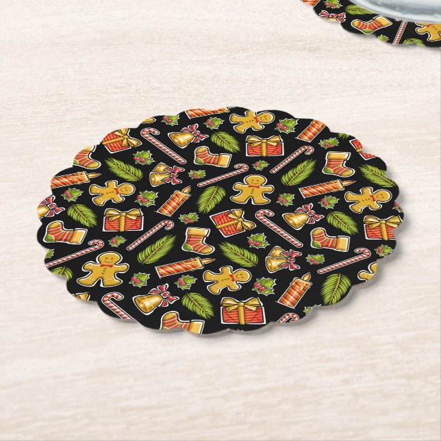 Dessous-de-verre En Papier Noël si mignon (Incliné)