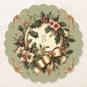 Dessous-de-verre En Papier Noël victorien/classique/Vintage
