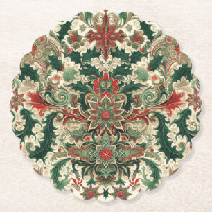 Dessous-de-verre En Papier Noël victorien/classique/Vintage