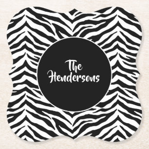 Dessous-de-verre En Papier Nom personnalisé du jeu de Dessous de verre papier