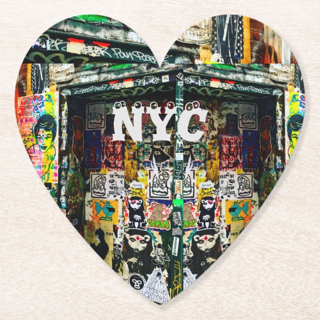 Dessous-de-verre En Papier NYC NY Graffiti Carnet Journal (Devant)