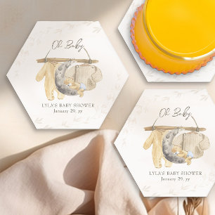 Dessous-de-verre En Papier Oh Baby Sweet Baby Clothes Neutre Bohème