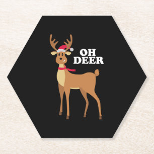 Dessous-de-verre En Papier Oh Deer - rennes de noël