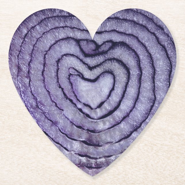 Dessous-de-verre En Papier Oignon rouge (Devant)